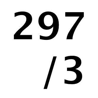 297 / 3
